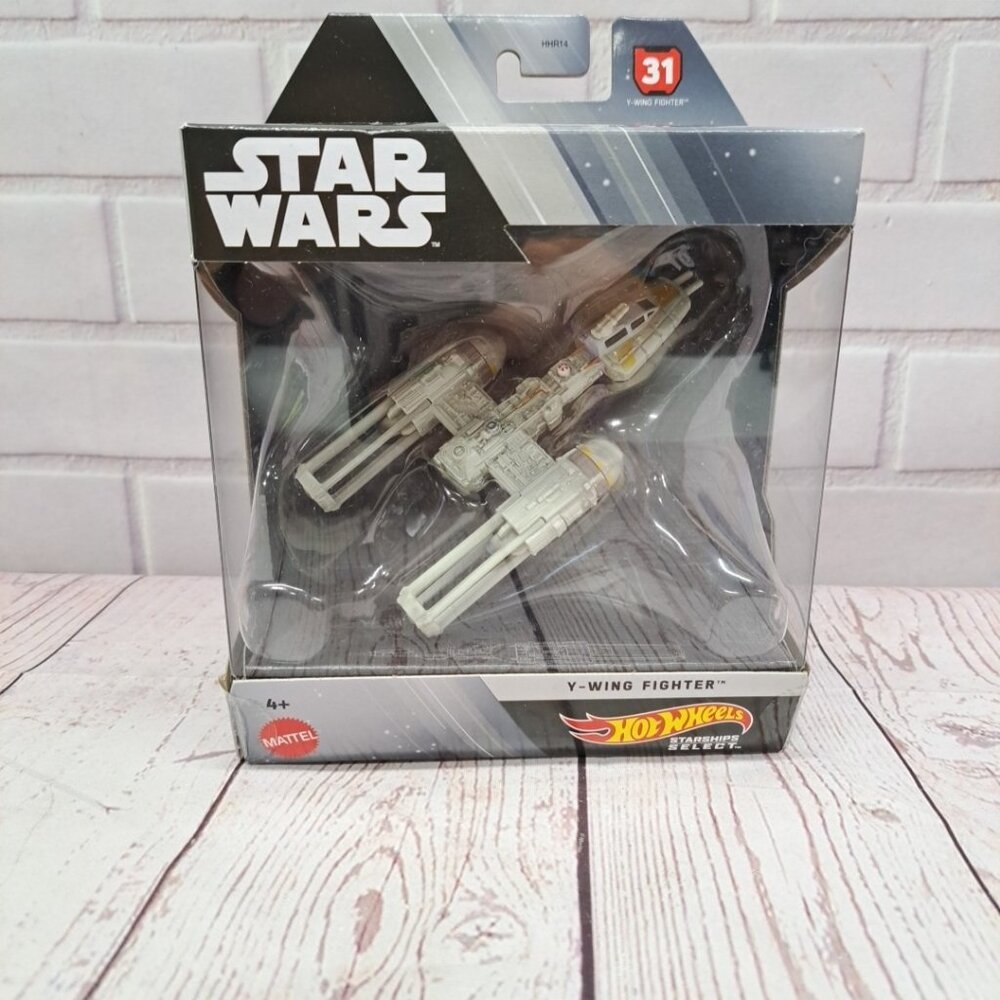 Hot Wheels Starships Select Star Wars Y-WING FIGHTER #31 Sealed Box